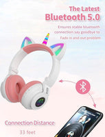 Slusalice za decu Jednorog Cat Ear Headset macje usi Unicorn