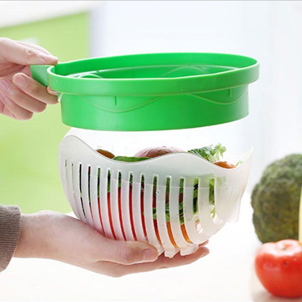 O' Salata Salad Cutter Bowl: 60 Second Salad Maker, Easy, Fast