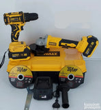DeWalt aku šrafilica ima steznu glavu bez ključa sa tri čeljusti.