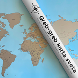 Greb-greb karta sveta (80cm x 60cm)