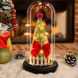 Božićna jelka u staklenom zvonu