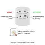 StickyLight - 3 samolepljiva bežična svetla + daljinski