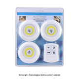 StickyLight - 3 samolepljiva bežična svetla + daljinski