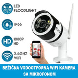 Bežična vodootporna WIFI kamera sa mikrofonom video nadzor