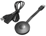 Gledajte svoje omiljene serije ili filmove na velikom ekranu pomoću bežičnog HDMI adaptera Chromecast Google. Instalacija je veoma laka - samo povežite adapter sa televizorom i možete početi da strimujete sa svog uređaja. Ovo je nedavno ažurirani model koji dolazi sa snažnijom antenom i boljim sistemom obrade, obezbeđujući visokokvalitetno preslikavanje ekrana. Kada povežete oba uređaja na isti WiFi, možete puštati YouTube, Netflix, Google Play muziku i mnogo toga