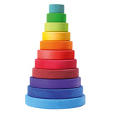 Drvena kula u boji - Geometrijska sortirajuća igračka za decu
