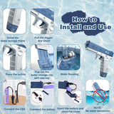 Glock Električni Vodeni Pištolj - Automatski Pištolj za Letnje Osveženje