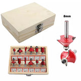 Set frezera za drvo glodala 12 komada 8mm