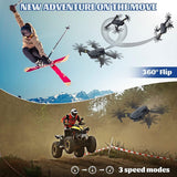 Mikro Sklopivi Dron Set sa 4K i Duplim Kamerama