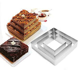 Set od 3 Kvadratna Kalupa za Torte