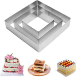 Set od 3 Kvadratna Kalupa za Torte