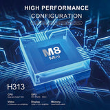 M8 mini 4k android tv konzola za igranje