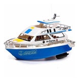 Jahta na daljinski plava