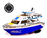 Jahta na daljinski plava