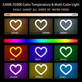 Srcolično RGB LED Ring Svetlo