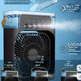 Prenosni rashladni ventilator sa ovlaživanjem i LED osvetljenjem