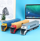 Kontejnerski kamion šleper model igračke za decu 136 - Sivi