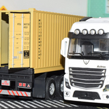 Kontejnerski kamion šleper model igračke za decu 136 - Sivi