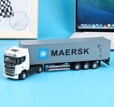 Kontejnerski kamion šleper model igračke za decu 1:36 - Plavi