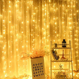 Led dekorativna ŽUTA zavesa 3x3m