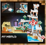 Minecraft set za konstruisanje sa kockicama i figuricama - 2148 delova