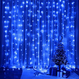 Led dekorativna PLAVA zavesa 3x3m