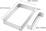 Podesivi Kalup za Kolače i Torte sa prikazom dimenzija