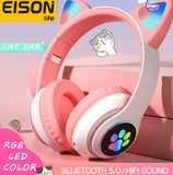 SLUŠALICE SA MAČIJIM UŠIMA I SVETLEĆIM EFEKTIMA