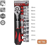 Set Nasadnih Ključeva Hrom Vanadijum 10 Nastavaka