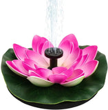 Solarna plutajuća fontana roze boju u obliku cveta