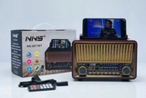 Tranzistor Radio NNS 2071BT - Bluetooth Retro Tranzistor Radio Ovaj prenosni radio spaja prelep retro dizajn sa modernim funkcijama, pružajući visokokvalitetan zvuk i praktičnost za ljubitelje vintage stila.