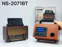 Tranzistor Radio NNS 2071BT - Bluetooth Retro Tranzistor Radio Ovaj prenosni radio spaja prelep retro dizajn sa modernim funkcijama, pružajući visokokvalitetan zvuk i praktičnost za ljubitelje vintage stila.