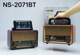 Tranzistor Radio NNS 2071BT - Bluetooth Retro Tranzistor Radio Ovaj prenosni radio spaja prelep retro dizajn sa modernim funkcijama, pružajući visokokvalitetan zvuk i praktičnost za ljubitelje vintage stila.