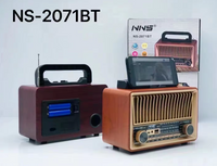 Tranzistor Radio NNS 2071BT - Bluetooth Retro Tranzistor Radio Ovaj prenosni radio spaja prelep retro dizajn sa modernim funkcijama, pružajući visokokvalitetan zvuk i praktičnost za ljubitelje vintage stila.