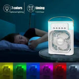 Prenosni rashladni ventilator sa ovlaživanjem i LED osvetljenjem