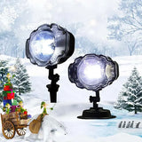 Snežni led projektor bele pahulje