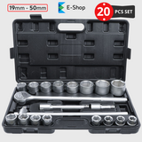 Profesionalni set velikih nasadnih ključeva 19–50 mm