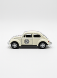 Beli VW Beetle Bocni Pogled