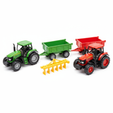 Set Farmerskih Traktora sa Prikolicama 5 Delova