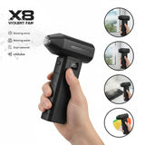 X8 Violent Fan - Multifunkcionalni Prenosni Ventilator 8 u 1 - Punjivi Duvač 120,000 RPM
