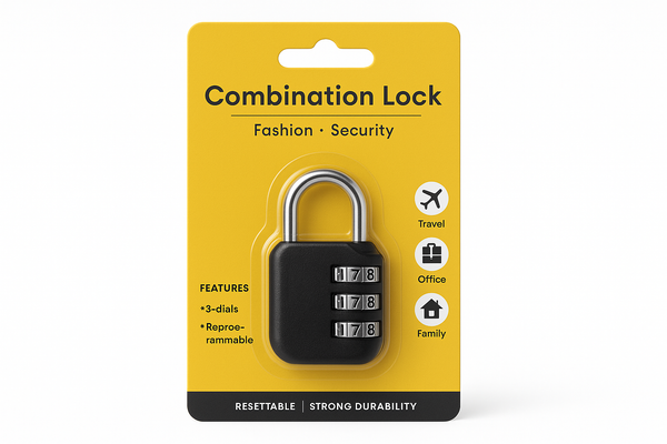 Žuti Kombinacioni Katanac - glavna slika