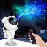 projektor astronauta, noćno svetlo za dečiju sobu, svetlo galaksije, LED projektor zvezda, dekoracija svemir, tajmer svetlo, daljinski upravljač, rotirajuća glava astronauta.