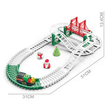 Električni Božićni Voz na Šinama – B/O Christmas Train Set (Rail Car Toy)