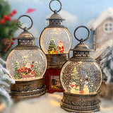 Elegantna LED Zimska Snežna Kugla-Lampa “Classic” 21 × 14 × 8 cm za Božićnu Dekoraciju