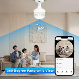 3MP Wi-Fi sigurnosna kamera – 360° VR širokougaona sijalica