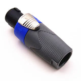 Sivi Speakon Konektor 4-Pin – Muški Audio Priključak za Zvučnike