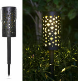 Solarna baštenska lampa – Zvezda i mesec dekorativna LED lampa za dvorište