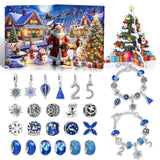 Plavi Božićni Advent Kalendar – 24 DIY Nakit prikazani svi elementi