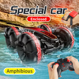 Amfibijska Stunt Kola 360° na Daljinsko Upravljanje – Dvostrani RC Automobil za Decu