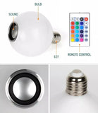 LED Smart Muzička Sijalica 12W E27 – RGB Svetlo i Bluetooth Zvučnik sa Daljinskim Upravljačem